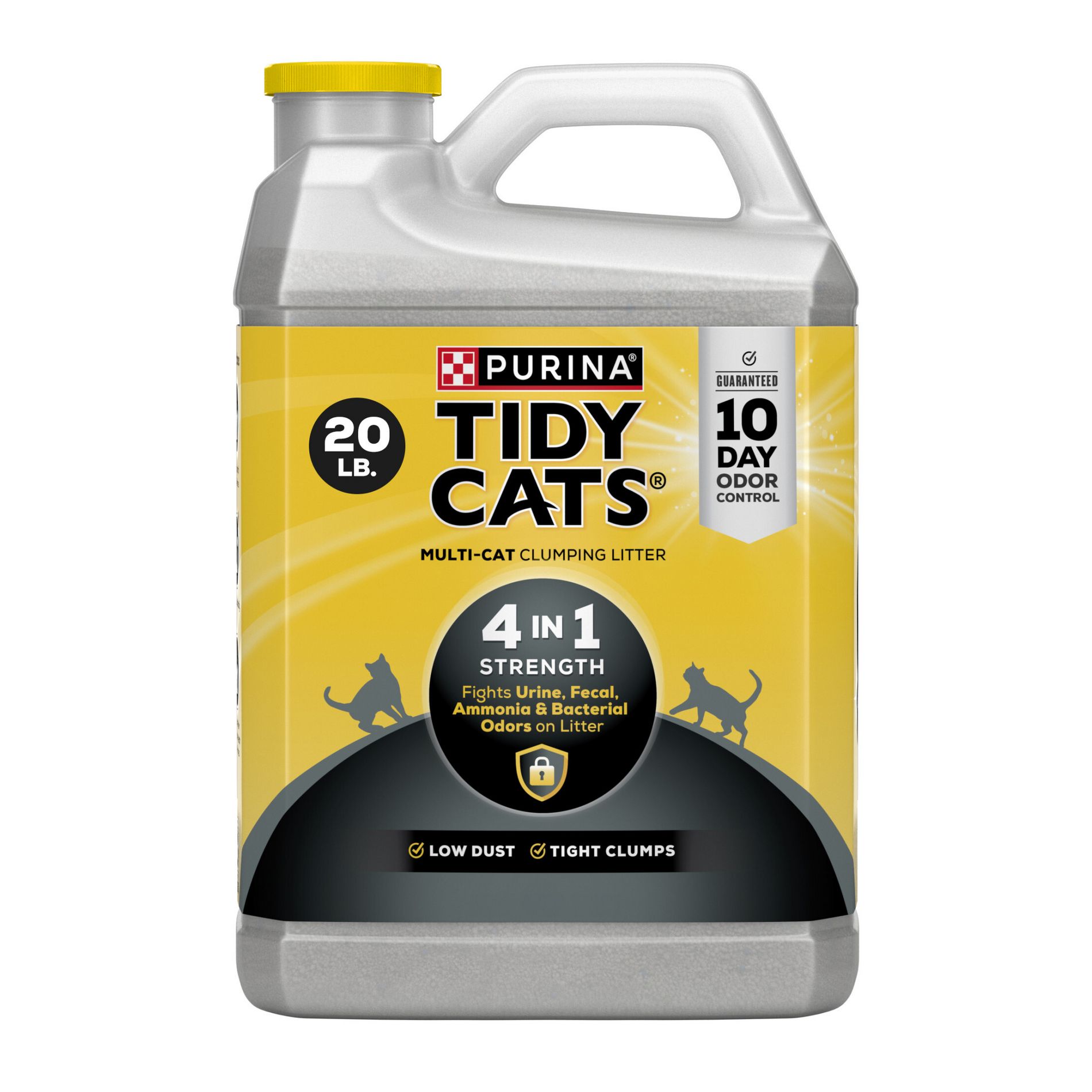 Purina Tidy Cats 4-in-1 Strength Clumping and Low Dust Scoop Cat & Kitty Litter for Odor Control