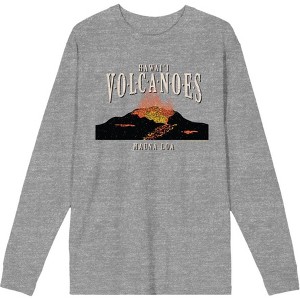 Adventure Society Hawaii Volcanoes Adult Long Sleeve Tee - 1 of 2