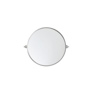 Elegant Lighting Round pivot mirror 24 inch in silver - 1 of 4