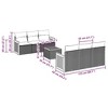 vidaXL 7 Piece Patio Sofa Set with Cushions - Black - 3 of 4