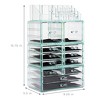 Sorbus X-Large Makeup Organizer Case - 4 Piece Set (12 Drawers) - 3 of 4