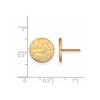 Black Bow Jewelry 14k Yellow Gold New York Islanders NHL Stud Earrings - 2 of 3