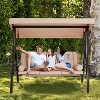 EROMMY 3 Seat Outdoor Porch Swing Chair - 4 of 4