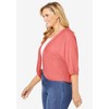 Woman Within Plus Size Rib Trim Cardigan Shrug - 4 of 4