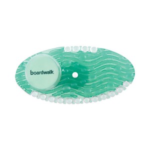 Boardwalk Curve Air Freshener, Cucumber Melon, Solid, Green, 10/Box - 1 of 4