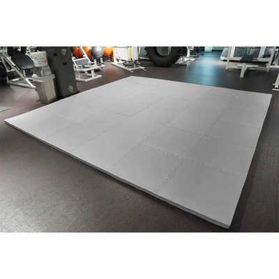 Gray Extra Thick Interlocking EVA Foam Gym Mat Tiles