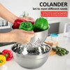 DOMETOUR 23Pcs Stainless Steel Mixing Bowls with Lids Set, Measuring Cups and Spoons, Home Refrigerator and Kitchen Food Storage Organizers - 2 of 4