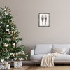 Stupell Industries Minimal Winter Snow Shoes Black Framed Floater Canvas Wall Art - 2 of 4