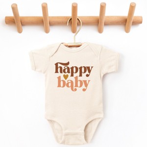 The Juniper Shop Boho Happy Baby Baby Short Sleeve Bodysuit - 1 of 4