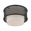 Livex Lighting Braddock 1 - Light Flush Mount in  Bronze - 4 of 4