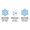 Big Dot of Happiness Blue Snowflakes - DIY Shaped Winter Holiday Party Cut-Outs - 24 Count - 2 of 4
