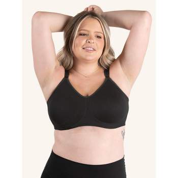 Leading Lady The Serena - Wirefree Sport Full Figure Bra In Black, Size:  46dd/f/g : Target