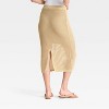Women's Crochet-Style Pointelle Midi Sweater Skirt - A New Day™ - 2 of 3