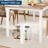 78.7" Farmhouse Dining Table for 6-8, Rustic Kitchen Table with Metal Frame & Chamfered Corners, Ideal for Dining Room or Small Space(Table only) - 4 of 4