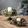 20"H Sullivans Gold Holly And Pine Christmas Mini Wreath, Green - 3 of 3