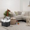 Unique Bargains Collapsible Fabric With Handles Organizing Storage Baskets 4 Pcs - 3 of 4