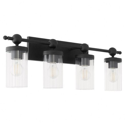 Quorum Lighting Lee Boulevard 4 - Light Vanity in  Matte Black
