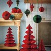 tag Glimmer Paper Finial Decor Wide Red - 2 of 2