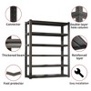 YONWAY 5 Tier Multifunctional Storage Rack Adjustable Garage Shelf Easy Assembly,Sturdy And Durable,For Garages,Gyms,31.5"W*15.7"D*63"H,Black - 4 of 4
