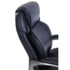 SertaPedic Cosset High-Back Executive Chair, Supports Up to 275 lb, 18.75" to 21.75" Seat Height, Black Seat/Back, Slate Base - 3 of 4