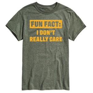 Men's - Instant Message - Funny I Dont Really Care Short Sleeve Graphic T-Shirt - 1 of 4