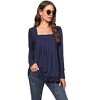 Coolmee Women's Boho Tops Long Sleeve Shirts Fall Fashion Blouses Dressy Casual Outfits - 2 of 4