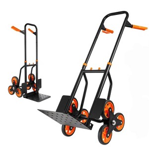 Stair Climbing Hand Truck, Heavy Duty Folding Dolly Cart with 6 Wheels, 440Lbs Capacity, Moving Dolly - 1 of 4