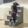 4 Step Pet Stairs for Small Dogs and Cats,Soft Cushioned Dog Ladder with Washable Non-Slip-LAOTIES - 2 of 4