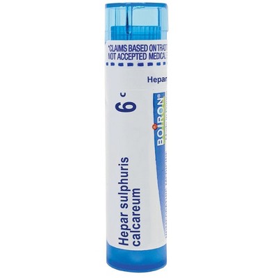 Hepar Sulphuris Calcareum 6C by Boiron Homeopathic Single Medicine For Cough, Cold & Flu  -  1 Tube Pellet