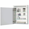 Fine Fixtures Bathroom Medicine Cabinet, Aluminum, Recessed/Surface Mount, Mirrored Interior w/LED - 3 of 4