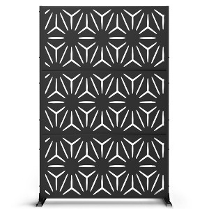 Dovelina Metal Outdoor Privacy Screen Freestanding Patio Decorative Screens - 1 of 4
