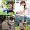 Itopfox Stylish Baby Diaper Backpack with Changing Pad, Waterproof Travel Bag, Stroller Straps, Insulated Pockets, Khaki - 2 of 4