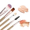 Unique Bargains Travel Makeup Brush Set Eyeshadow Brush Concealer Blusher Brush Faux Fiber 20Pcs - 4 of 4