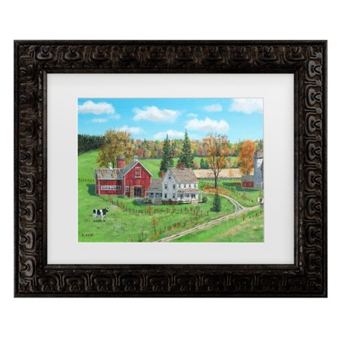 Trademark Fine Art - Bob Fair Oxen at Work Matted Framed Art - image 1 of 4