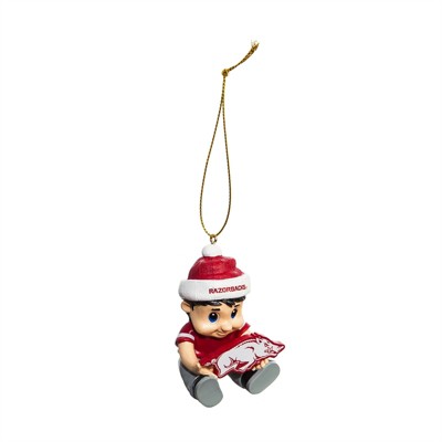 Evergreen University of Arkansas New Lil Fan Ornament