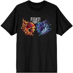 Mens Mortal Kombat Battle Black Short Sleeve Shirt - 1 of 1