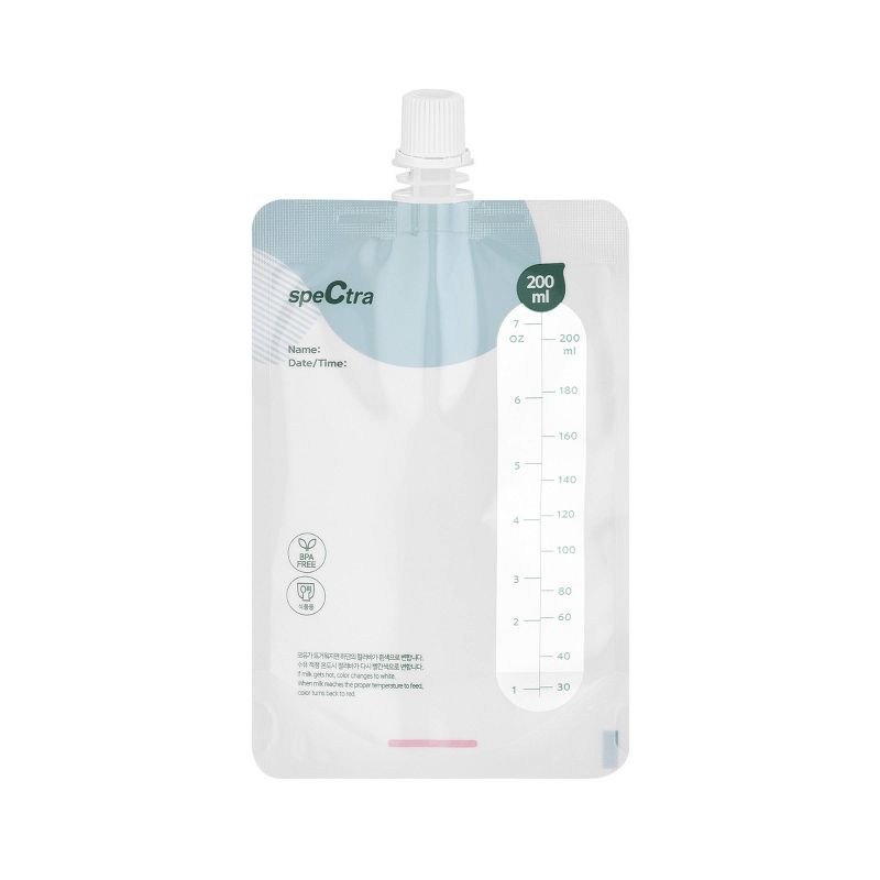 Spectra Simple Store Breast Milk Collection Storage Bags with Bottle Connector - 10ct, 3 of 6
