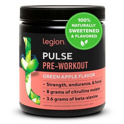 Legion Pulse Natural Pre-Workout Supplement - 20 Servings