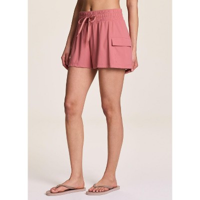 Avalanche Women's Lightweight Silky Soft Jersey Hiking Cargo Short with Drawstring Waistband
