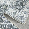 Machine Washable Runner Rugs 2x6 Vintage Printed Area Rugs with Non-Slip Backing, Stain-Resistant Oriental Foldable Low Pile Indoor Floor Carpet - 4 of 4