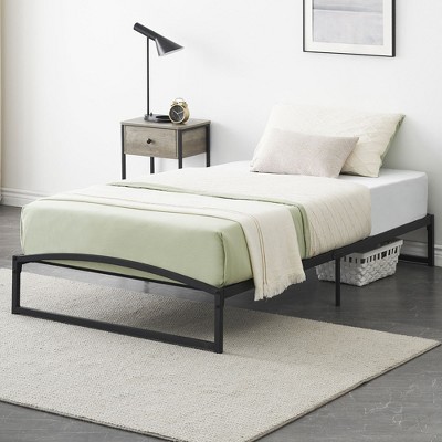 WhizMax 6 Inch Metal Platform Twin Bed Frame with Steel Slats Support, Low Profile Bed Frame Support Mattress Foundation, No Box Spring Needed, Black