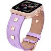 Worryfree Gadgets Dressy Leather Apple Band for iWatch Series 8 7 6 5 4 3 2 1 Genuine Leather Replacement Band Smart iWatch Accessories – two size - 4 of 4