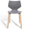 Darnel Molded Plastic Dining Chair (Set of 2) - SFV6903 - Safavieh Couture - 2 of 4