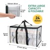 6-Pack Oversized Heavy Duty Moving Bags Clothes Storage Tote,Clear/Gray/Black-HOMLUX - 2 of 4