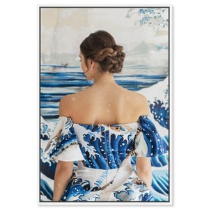Art Remedy Great Wave Dress Fashion and Glam Wall Art Framed - 1 of 4