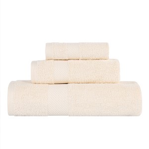 Modern Solid Classic Luxury Egyptian Cotton Towel Set by Blue Nile Mills - 1 of 4