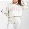 Simply Sage Market Embroidered Mom Varsity Outline Lightweight Garment Dyed Sweatshirt - 2 of 4