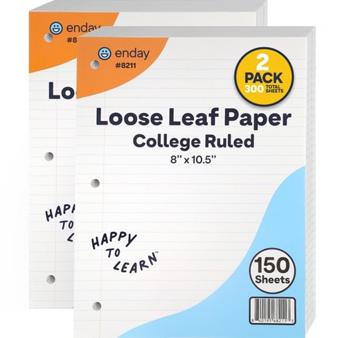 Loose Leaf Paper College Ruled, 8