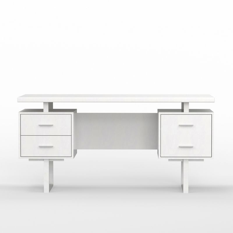 Glenwillow Home 60'' Mariposa Home Office Computer Desk with 3 Storage Drawers, 4 of 7