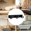 Unique Bargains Bathrooms Coat Rack Wall Hooks for Hanging Hat Rack Towel - 3 of 4